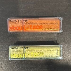About-Face Fractal Eye Paint Set - Orange (“Error”) and Green (“Sour Note”)